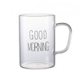 Cana din Sticla Borosilicata, GOOD MORNING, 400 ml, Jovy