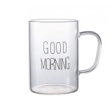 Cana din Sticla Borosilicata, GOOD MORNING, 400 ml