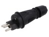 Conector Alimentare AC Mufă Tată 2P+PE 250V 16A Negru