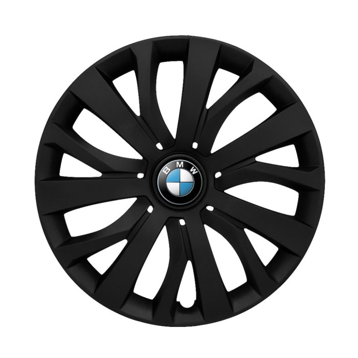 Set 4 capace roti 15 inchi (R15) compatibile BMW, Model - 345 Black