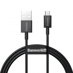 Cablu de Date USB la Micro-USB 2A, 1m Baseus Superior (CAMYS-01) Negru