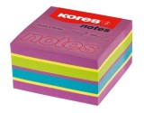 Notes adeziv 75 x 75 mm neon mixt Spring 450 file Kores