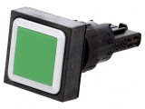 Comutator apăsare 16mm verde stabil