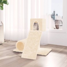 vidaXL Ansamblu de pisici cu st&acirc;lp din funie de sisal, crem, 59 cm