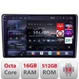Navigatie Toyota cu Android, QLED 2K, 16GB RAM, 512GB, 360, Edotec V1