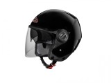 Casca Moto Scuter Open Face SMK Cooper Black GL200, M, Negru Lucios, Omologata ECE 22.05