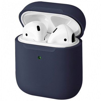 Husa TPU Uniq Lino pentru Apple Airpods 1 / 2, Albastra foto