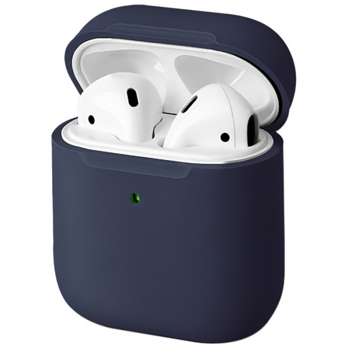 Husa TPU Uniq Lino pentru Apple Airpods 1 / 2, Albastra