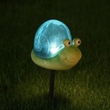 Felinar Solar Stick cu Design Melc, Mini, 15.5 cm, Albastru, CMCLASS