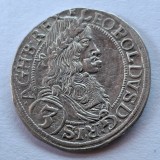 Austria 3 kreuzer 1670 / Viena argint Leopold l