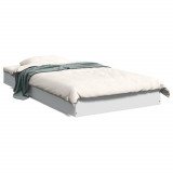 Cadru de pat, alb, 90x190 cm, lemn prelucrat GartenMobel Dekor, vidaXL