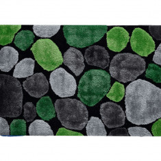 Covor 80x150 cm, verde gri negru, PEBBLE TYP 1 foto