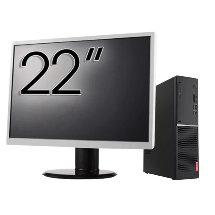 Pachet Calculator Second Hand LENOVO V520s SFF, Intel Core i5-7500 3.40GHz, 8GB DDR4, 256GB SSD + Monitor 22&amp;quot; NewTechnology Media
