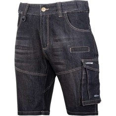 Pantalon Lucru Tip-blugi Scurt Inchisi - L