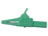 Bornă crocodil verde 30A 1kV 19mm