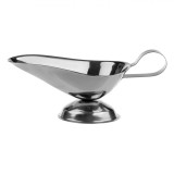 Bol Sos Metalic 150ml cu Picior și M&acirc;ner - Ideal Sosuri, Elegant, Durabil, Compatibil Mașina de Spălat Vase