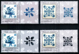 Romania 2010, LP 1869, Ceramica - Cahle si Azulejos, serii cu viniete dif, MNH!