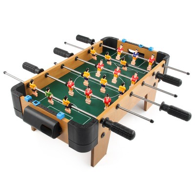 Masa de fotbal cu teren si 18 jucatori flippy, 6 manere, cu tablou pentru scor, din metal, lemn si abs, 51 x 44 x 17.5 cm, cu picioare, pentru copii/a foto