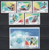 Congo 1993 - Cupa Mondială de fotbal SUA, Serie + Colita, MNH
