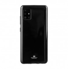 Husa din Silicon Mercury cu aspect perlat pentru Samsung Galaxy A51 Negru foto