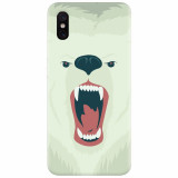 Husa silicon pentru Xiaomi Mi 8 Pro, Fierce Polar Bear Winter