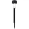 Lampă Solară, LED, Re&icirc;ncărcabilă, Negru, Plastic, 36cm, Oem