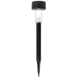 Lampă Solară, LED, Re&icirc;ncărcabilă, Negru, Plastic, 36cm, Oem