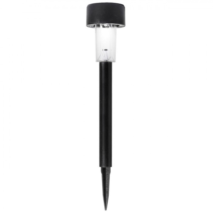 Lampă Solară, LED, Re&icirc;ncărcabilă, Negru, Plastic, 36cm