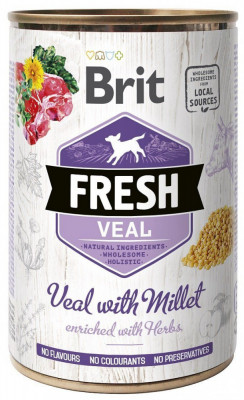 Can Brit Fresh Veal with Millet 400 g foto