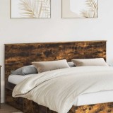 vidaXL Tăblie cap cu headboard Stejar fumuriu 180 cm Lemn compozit 888391