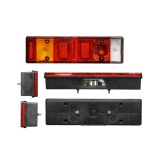 Lampa auto BestAutoVest pentru camion partea Dreapta cu leduri 12/24V 472x130x81mm cu mers inapoi si ceata, Rapid