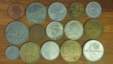 Romania - set 15 monede diferite: 1 leu 5 10 20 50 500 1000 lei + 5 15 25 50 bani include 500 lei eclipsa