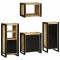 vidaXL Set de mobilier pentru baie 4 pcs Maro Lemn de mango solid 3305678