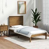 VidaXL Cadru de pat, maro miere, 100x200 cm, lemn masiv de pin