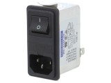Conector Alimentare AC Soclu Tată 4A 250VAC IEC 60320