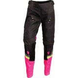 MBS Pantaloni dama motocross/enduro Thor Pulse, negru/roz, 5/6, Cod Produs: 29020296PE