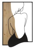 Mauro Ferretti Panou De Perete Beauty Fier Si Lemn 60X2X90 | Aosom Romania
