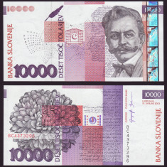 SLOVENIA █ bancnota █ 10000 Tolarjev █ 2003 █ P-34a █ UNC