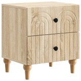 vidaXL Dulap de noapte Stejar Sonoma 43 x 34,5 x 48 cm Lemn prelucrat 894069