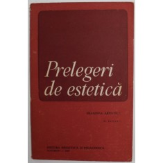PRELEGERI DE ESTETICA , IMAGINEA ARTISTICA de MARCEL BREAZU , 1967