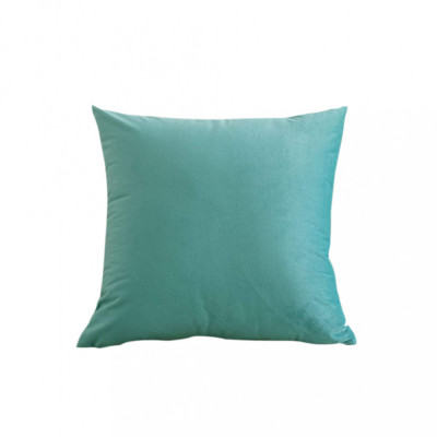 Set 2 huse pernute decorative din catifea cu fermoar, 50x50 cm, Madison, densitate 700 g/ml, Sage green foto