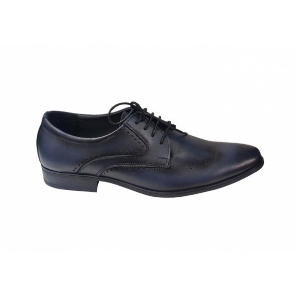 Pantofi barbati eleganti, din piele naturala, Bleumarin, CIUCALETI SHOES - TEST27
