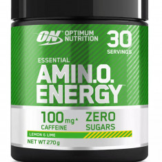 Aminoacizi si Preworkout Amino Energy cu aroma de lamaie si lime, 270g, Optimum Nutrition