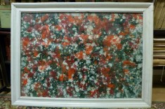 Pictor Nicolae Drăgușin (1936-1999) Tablou Flori - C&acirc;mp cu maci