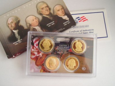 D12 - Set monede - America - 1 dolar - efigie presedinti - 2007 foto