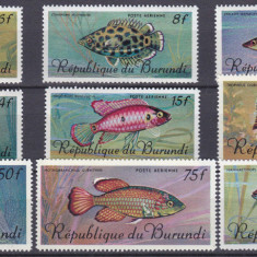 DB1 Fauna Marina Pesti 1967 Burundi PA 9 v. MNH