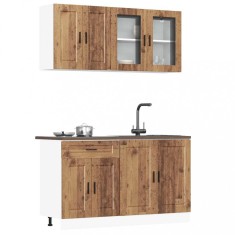 vidaXL Set de dulapuri de bucătărie 4 piese &bdquo;Porto&rdquo; Lemn vechi lemn 3314879