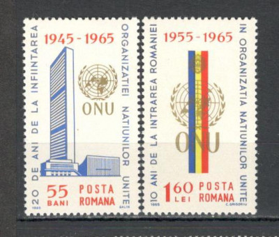 Romania.1965 20 ani ONU TR.192 foto