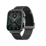 Cumpara ieftin iSEN V96 Smartwatch, Negru, 1.83 HD, Ritm Cardiac, Tensiune Arteriala, Oxigen in Sange (SpO2), Functie Apel, 280 mAh, IP67, Curea Metal, Aplicatia DaF