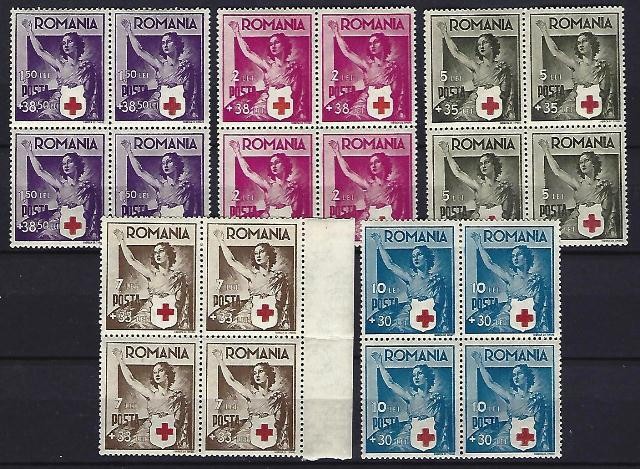 Romania 1941 - Lp 145 - Crucea Rosie - bloc de 4 - MNH***